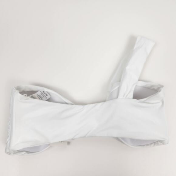 L*Space Mick Bikini Top in White Size XL One Shoulder NWT - Picture 3 of 5